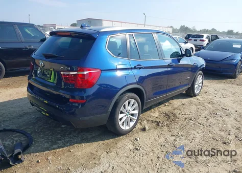 2017 BMW X3 xDrive28I из США, поврежденный, VIN 5UXWX9C53H0T09778